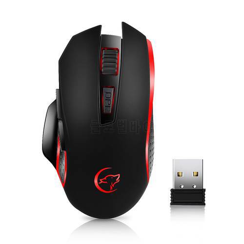 G821 Gaming Mouse Rechargeable Wireless Mouse Adjustable 2400DPI Optical Computer Mouse 2.4Hz Mice for PC Laptop For LOL Dota 2