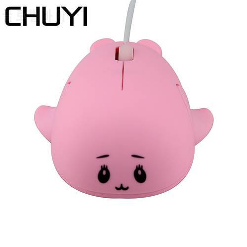 Mini Wired Mouse Cute Dolphin Design Ergonomic Mause 1600 DPI Optical USB Pink Creative Girl Gift Portable Mice For PC Laptop