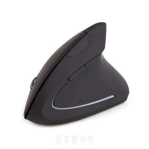 Black 2.4G Wireless Ergonomic Vertical Mouse Optical Wrist Healing USB Mouse Mice For Laptop PC Desktop C26