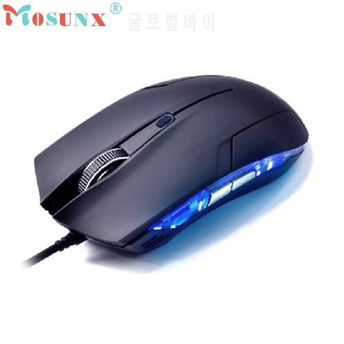 Mouse Raton LED Professional Cobra Optical 1600 DPI USB Wired Gaming Game Mouse For PC Laptop Black Computer Rechargeable 18Aug2