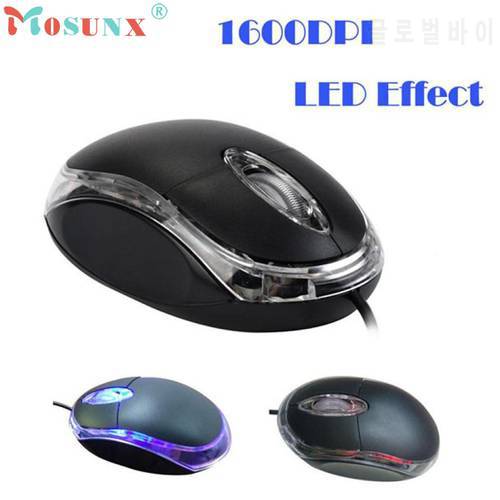 Mouse Raton Professional Design 1200 DPI USB Wired Optical Gaming Mice Mouse Computer Rechargeable LED For PC Laptop 18Aug2