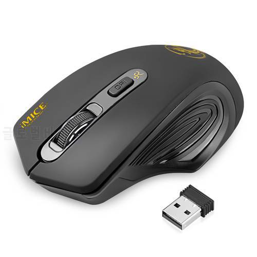 Wireless Mouse 2000DPI Adjustable USB 3.0 Receiver Optical Computer Mouse 2.4GHz Gaming Mice Ergonomic Design For Laptop