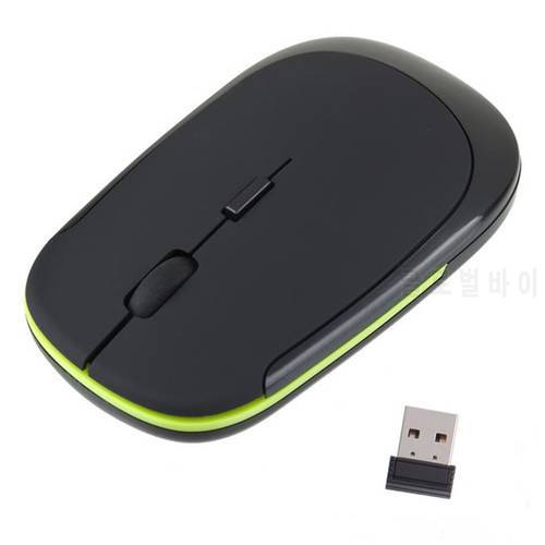 Gaming Mouse Wireless 2.4G USB Gamer Mice For Gaming Computer PC Ultra Thin 3 Buttons Mouse Optical 3D Roller USB Gaming Mouse