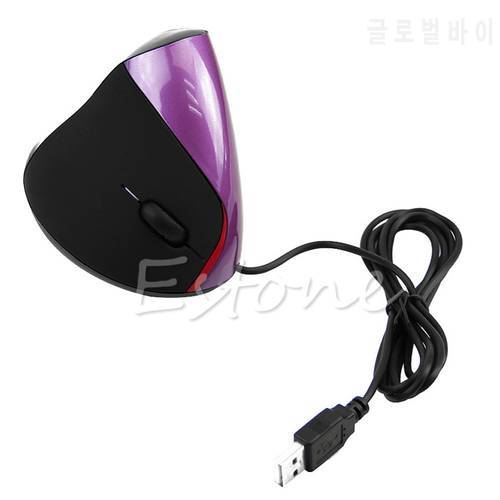 Laptop Ergonomic Design Wrist Healing USB Vertical Optical Mouse For Computer PC