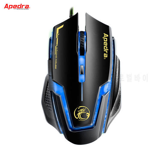 USB Wired Gaming Mouse Gamer 3200DPI 6 Buttons LED Optical Computer Mouse Cable Mice For PC Laptop Player Game LOL CSGO Dota
