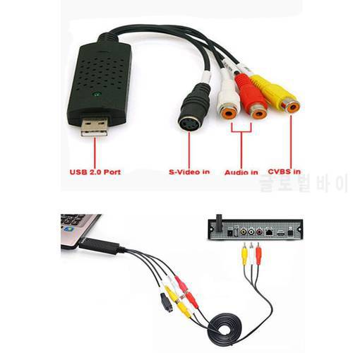 2019 Capture Card Video USB 2.0 VHS to DVD Adapter Converter PC PS3 XBOX for win 7 8 10 32 64 win10