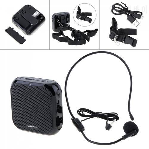 Rolton K400 Wired Audio Speaker Megaphone Voice Amplifier Loud speaker Microphone Waist Band Clip Support FM Radio TF MP3 Player