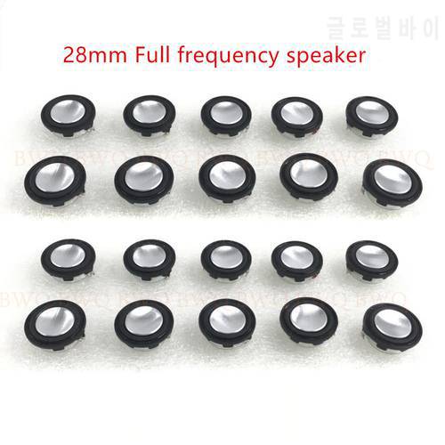 20pcs/lot 2W 8ohm 28mm full frequency speaker for round ultra-thin Bluetooth DIY mini speaker