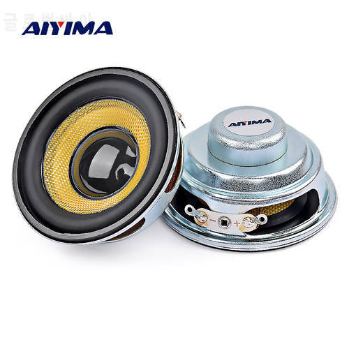 AIYIMA 2Pcs 52mm Mini Audio Portable Speakers 5W Waterproof Glassfiber Full Range Speaker Bluetooth-compatible DIY Home Theater