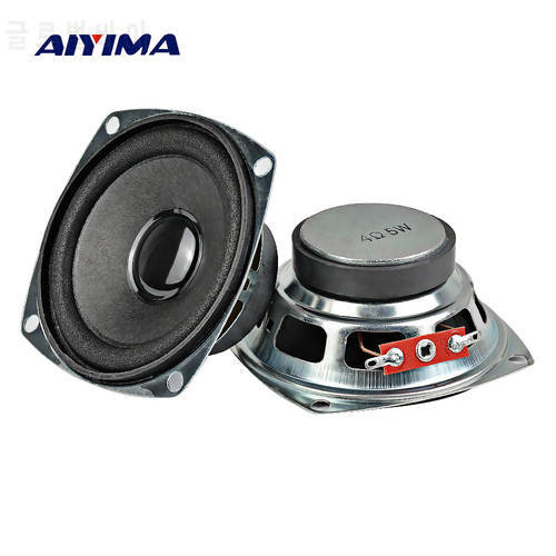 AIYIMA 2Pcs 3Inch 77mm Audio Portable Full Range Speakers 4Ohm 5W DIY For Bluettoth Multimedia Speaker Home Theater Sound System