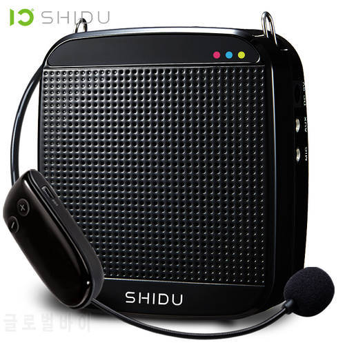 SHIDU S613 Wireless Portable Voice Amplifier UHF Mini Audio Speaker USB Lautsprecher For Teachers Tourrist Guide Yoga Instructor