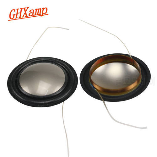Ghxamp 20.4mm Speaker Treble Voice Coil Titanium Diaphragm + Silk Film Copper coil aluminum 6OHM 8OHM High-end 2PCS