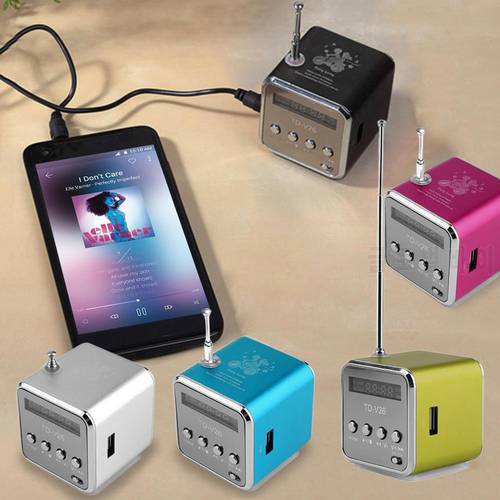 NEW Seller Recommend Portable Mini Support SD TF Card Micro USB Stereo Super Bass Speaker MP3/4 Music Player FM Radio Display IB