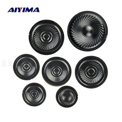 AIYIMA 10Pcs Ultra-thin Speakers 8 Ohm 0.5W Horn Speaker 20 23 28 30 36 40 50MM Mini Loudspeaker Diy