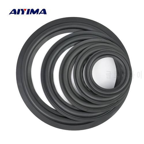 AIYIMA 2Pcs Audio Speaker Rubber Surround 4/5/6.5/8/10 Inch Speakers Rubber Fold Edge Speaker Repair Parts Accessories