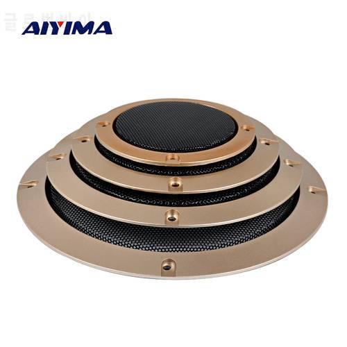 AIYIMA 2Pcs Audio Speakers Cover 3/4/5/6.5 Inch Protective Mesh Net Grilles DIY Car Speaker Parts Column Accessories