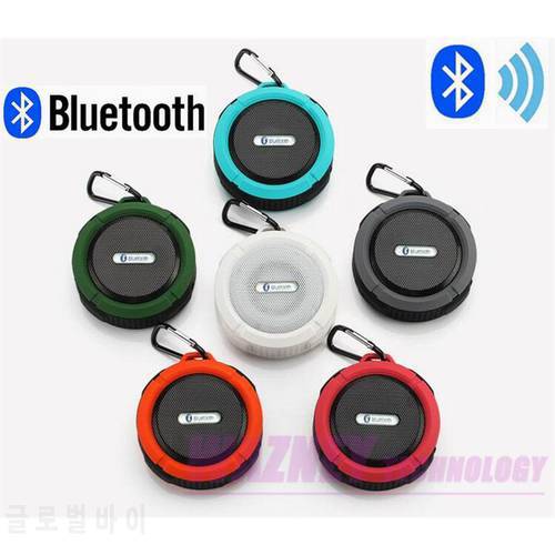30pcs C6 Portable Wireless Bluetooth Speaker Waterproof IP 65 Waterproof Wireless Portable Mini Speaker Bluetooth