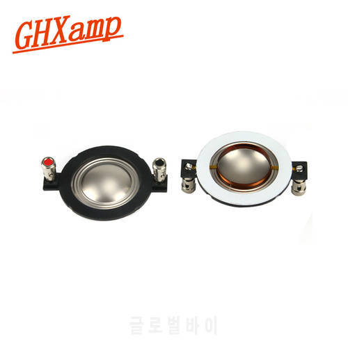 GHXAMP 34.4mm Speaker TREBLE Voice Coil Titanium Film Tweeter Ring Voice Diaphragm Speaker Accessories DIY 8OHM 2PCS