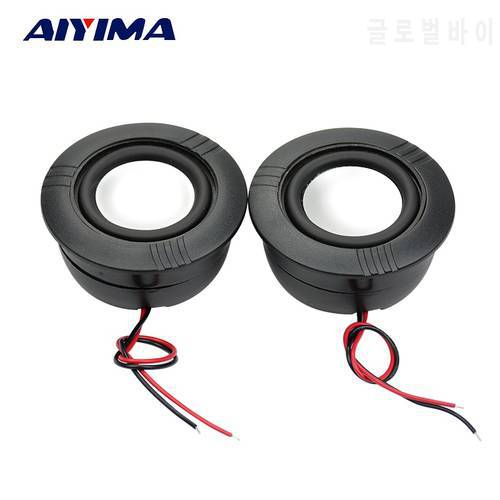 AIYIMA 2Pcs Mini Portable Audio Speakers 2.5Inch 61MM 4Ohm 3W Full Range DIY Speaker