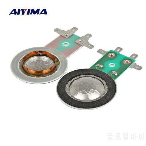 AIYIMA 2Pcs 25.5MM Treble Voice Coil Titanium Diaphragm Horn Resin Film Speaker Tweeter Voice Coil DIY Speaker Repair