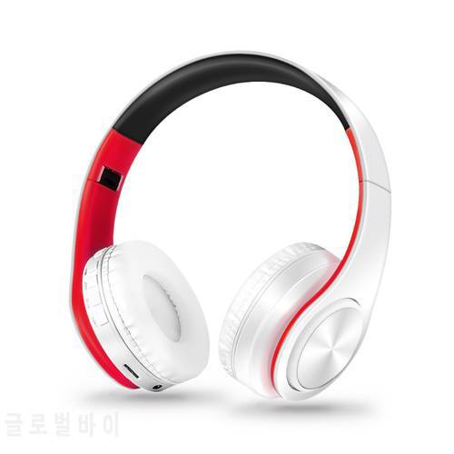 Free Shipping Stereo Shinning Bluetooth Headphones Wireless Stereo Headsets with Mic Support TF Card for iPhone Samsung Calls