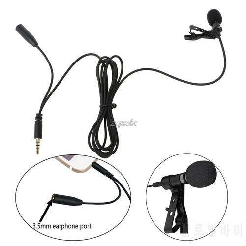 Clip-On Lapel Hands-Free Microphone Mic For PC Laptop Tablet Cell Phone