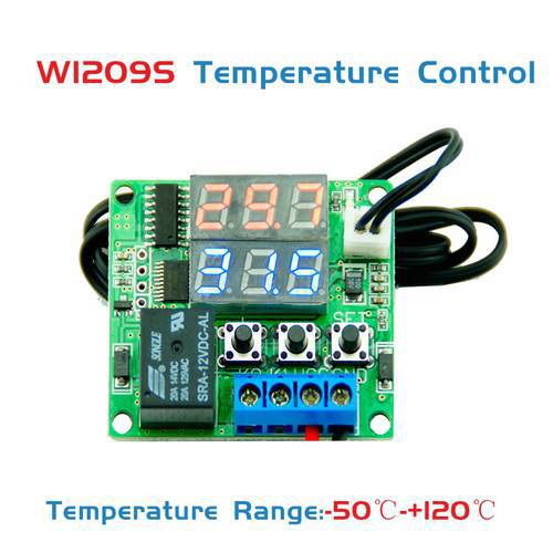 -50~120C DC 12V Mini Thermostat Regulator Digital Temperature Controller for Incubator Temperature Control Module Switch Plate