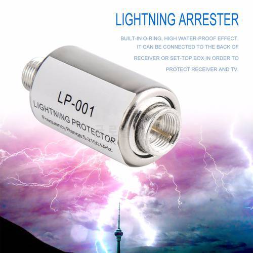 High Quality lighting protector coaxial satellite TV lightning protection devices satellite antenna lighting arrester 5-2150MHz