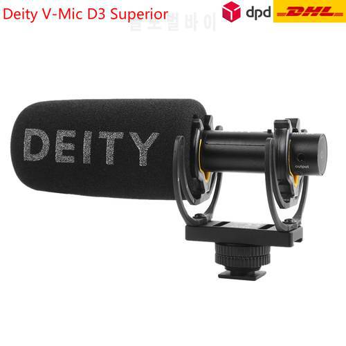Deity V-Mic D3 Superior Condenser Microphone Professional Off-axis Performance Polar Pattern Low Distortion THD MIC Microfone