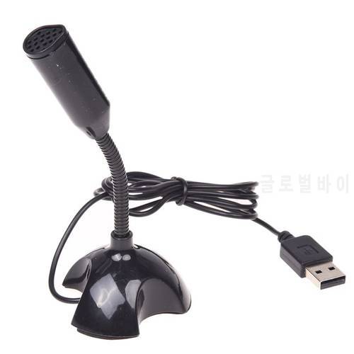 USB Mini Microphone Studio Speech for Desktop Notebook PC Live Streaming Anchor Broadcasting Recording Mic Microphone With Stand