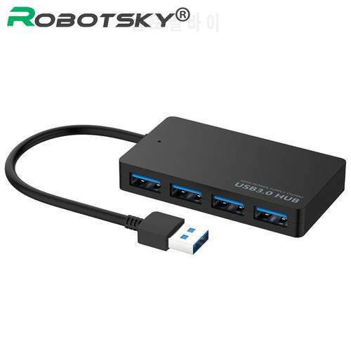 4 Port USB 3.0 HUB 5Gbps Super Speed USB Splitter Adapter Cable Blue LED for iMac Notebook Laptop