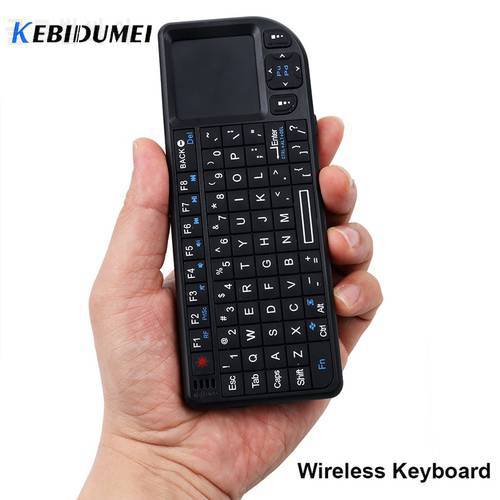 Kebidumei Mini Wireless Keyboards Air Mouse 2.4G Handheld Touchpad For Gaming Portable Keyboards For Phone Smart TV Box Android