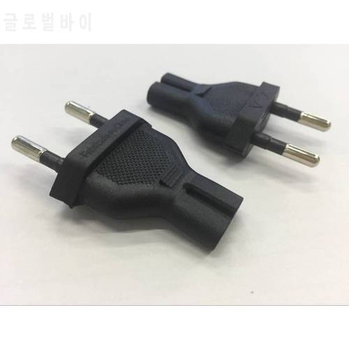 LBSC Europe CEE7/16 two pin plug to IEC C7 receptacle plug adapter. Rated up to 2.5A 250V 2 PACK