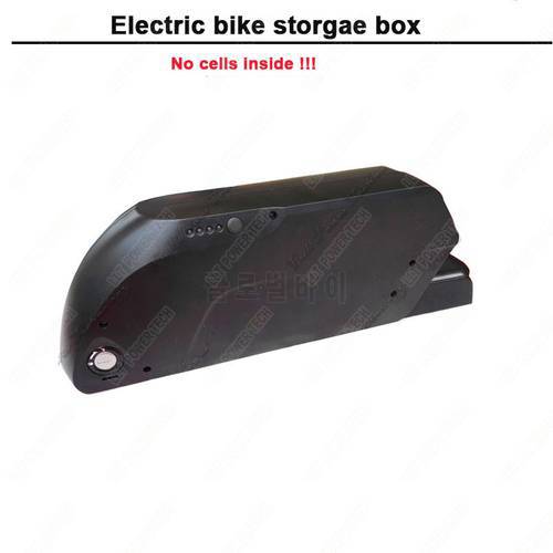 48V or 36V electric bicylce battery storage box and e-bike down tube battery case with 18650 cell holder and controller box