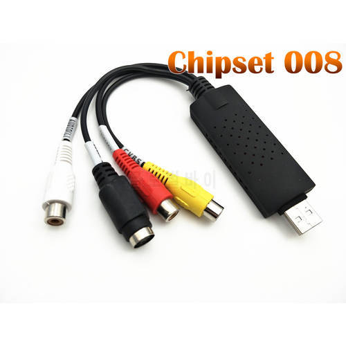 2019 new Chipset 008 replace 007 USB 2.0 Video Capture Grabber Card adapter TV DVD VHS Audio Capture for win 7 8 10 OS