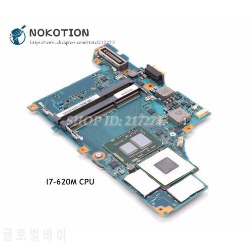 NOKOTION For Sony Vaio VPCZ1 VPCZ1390X Laptop Motherboard A1754727A A1789397A MBX-206 Main Board DDR3 I7-620M CPU