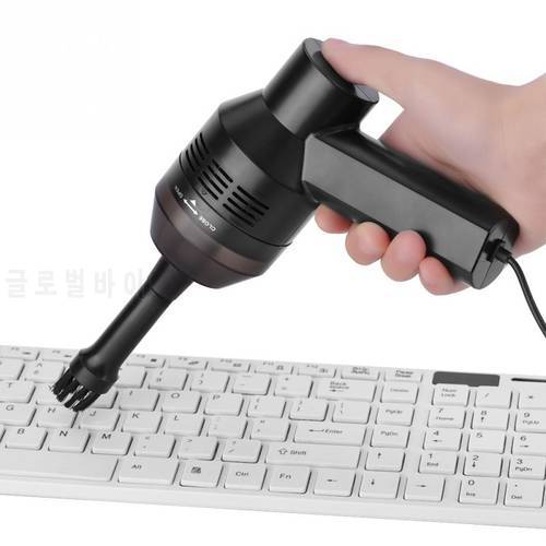 Portable Mini Handheld USB Keyboard Vacuum Cleaner for Laptop Desktop PC Black