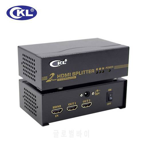 CKL HD-92 1x2 2 Port HDMI Splitter Support 1.4V 3D 1080P for PC Monitor