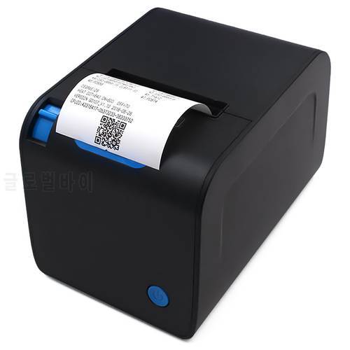 free shipping Auto-Cutter 80mm Thermal Receipt Printer YK-8032 Straight Thermal Print for cash register USB/RS232/Ethernet