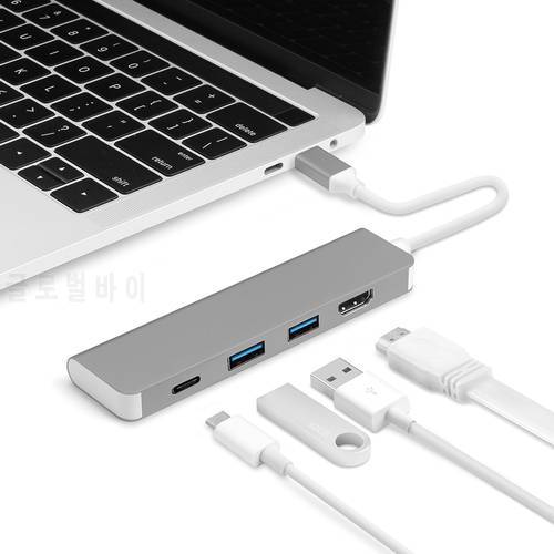 USB C to USB 3.0 HDMI-compatible 4k USB Splitter Adapter USB 3.0 HUB Thunderbolt 3 Type-C HUB for MacBook Pro 13 15 16 inch 2020