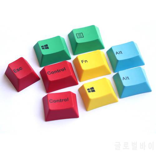 In stock cmyk pbt keycap cherry profile 9 Key Dye subbed Keycaps Fit Cherry MX Switches