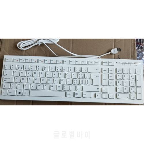 Brand New Original USB cable Czech keyboard for Lenovo Laptop white external line USB interface notebook desktop keyboard