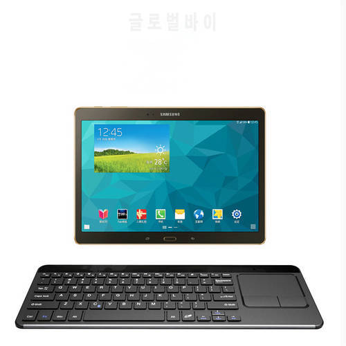Tri-fold with touch screen BT Bluetooth Touch Keyboard for IOS/Andriod/Windows Tablet Laptop for Samsung Galaxy Tab 10.1 SM-T536