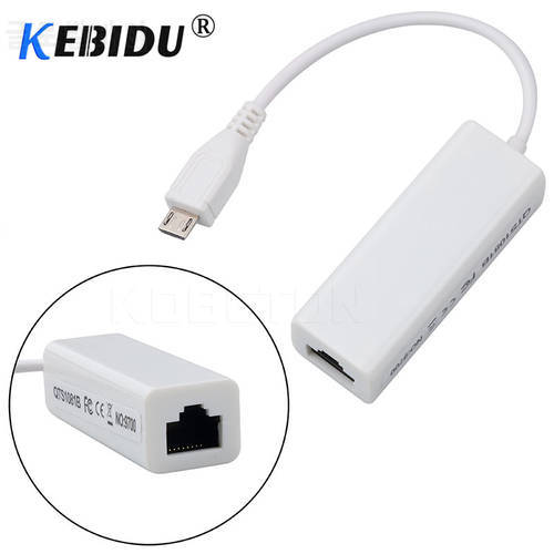 Kebidu Mini USB 2.0 Ethernet Adapter USB To RJ45 10/100Mbps Ethernet Lan Network Card Adapter For PC Windows 10/8/7/XP