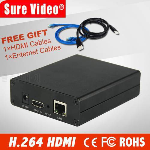 H.264 Video Encoder Support HDCP HDMI To IP Live Streaming Encoder IPTV Hardware RTMP RTSP HLS UDP Streamer