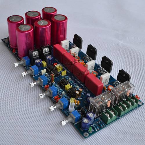 DIY fever LM3886 subwoofer amplifier board 2.1 channel 68W * 2 + 120W with protection