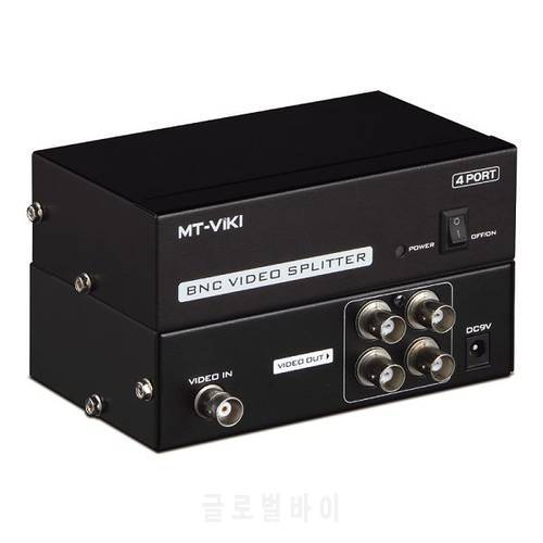 4 Port BNC Splitter video splitter distributor for CCTV DVR multi-screen monitoring system