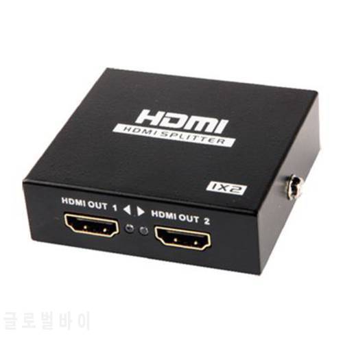 1 in 2 out mini 4K HDMI HDCP Splitter split screen mini HDMI 1.4b 4K 1080P HD 3D Metal MT-SP102-M
