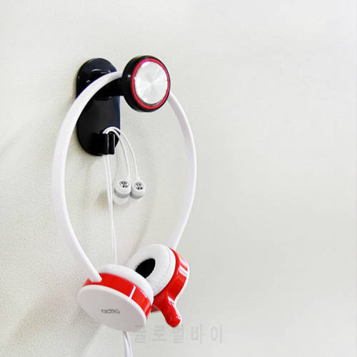 Earphone Stand Rack White Black Headphones&39 Stand Universal Headphone Headset Hanger Wall Hook PC Monitor Holder