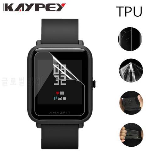5pcs For Amazfit Bit Ultra Thin Antiexplosion TPU Screen Protector Film For Xiaomi Huami Amazfit Bip PACE Lite Youth Smart Watch